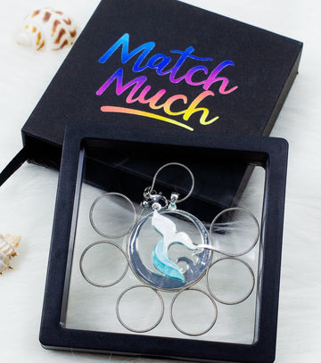 Whale Tail Necklace Ocean Acrylic Resin Statement Jewelry for Women - Novelty Art Jewelry