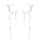 Skeleton Earrings Acrylic Resin Halloween Statement Jewelry for Women - Novelty Art Jewelry