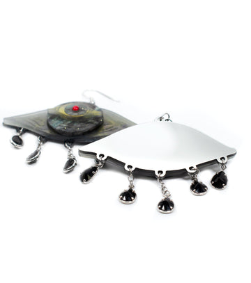 Eyes Earrings Acrylic Resin Halloween Statement Jewelry for Women - Novelty Art Jewelry