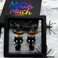 Wizard Cat Earrings Acrylic Resin Halloween Statement Jewelry for Women - Novelty Art Jewelry
