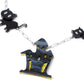 Cat Ghost House Necklace Acrylic Resin Halloween Statement Jewelry for Women - Novelty Art Jewelry