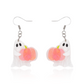 Ghost Pumpkin Earrings Acrylic Resin Halloween Statement Jewelry for Women - Novelty Art Jewelry
