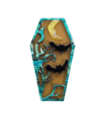 Midnight Hollow Coffin Brooch