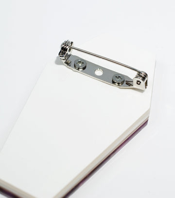 Ghost Brooch Acrylic Resin Halloween Statement Jewelry for Women - Novelty Art Jewelry