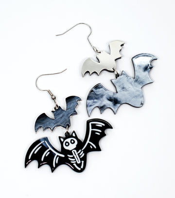 X-Ray Vision Bat earrings