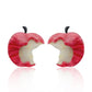Red Apple Earrings Christmas Statement Jewelry for Women - Novelty Art Jewelry