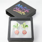 Heartfelt Harvest Radish Heart Earrings