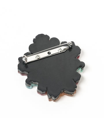 Glam Rose Bunny Brooch