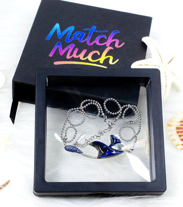 Manta Necklace Ocean Acrylic Resin Statement Jewelry for Women - Novelty Art Jewelry