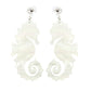 Seahorse Earrings Ocean Acrylic Resin Statement Jewelry for Women - Novelty Art Jewelry
