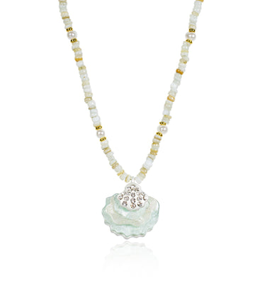 Shell Necklace Ocean Acrylic Resin Statement Jewelry for Women - Novelty Art Jewelry