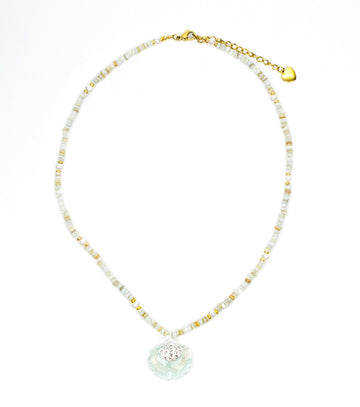 Shell Necklace Ocean Acrylic Resin Statement Jewelry for Women - Novelty Art Jewelry