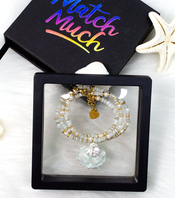 Shell Necklace Ocean Acrylic Resin Statement Jewelry for Women - Novelty Art Jewelry